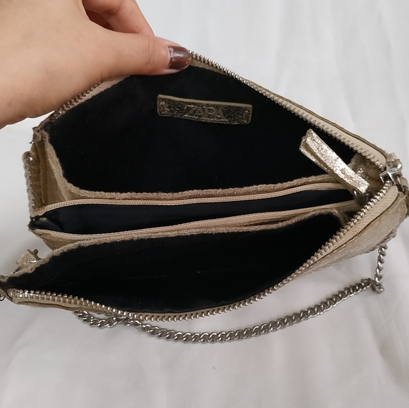 Zara Clutch Bag With Studs - Picture 7 of 9